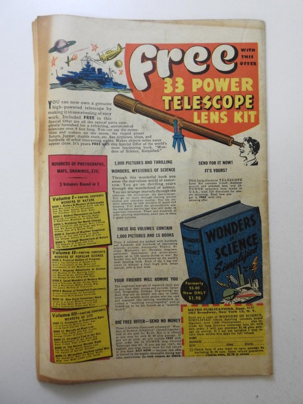 Golden Lad #1 (1945) GD Condition 3 centerfold wraps detached