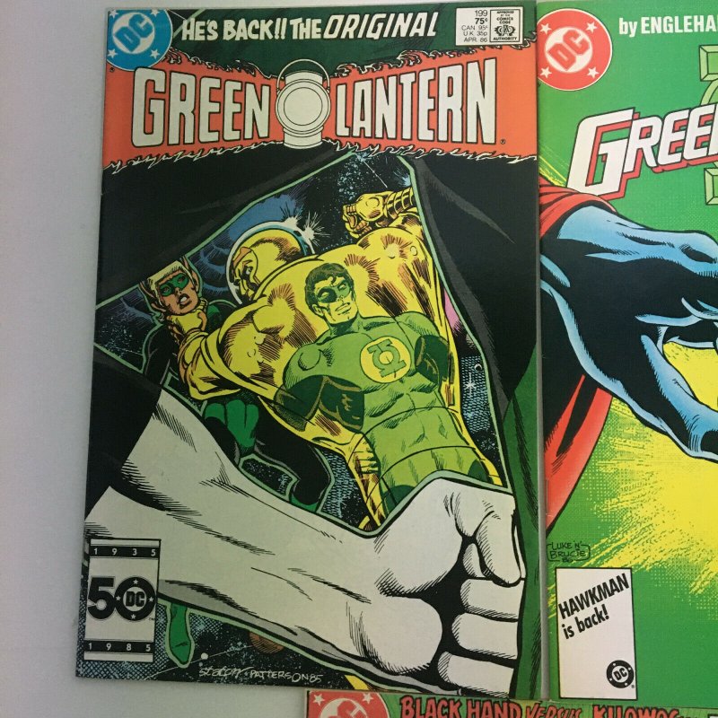Green Lantern #199 #203 #206 Set Lot Hal Jordan Returns Englehart Staton 1986