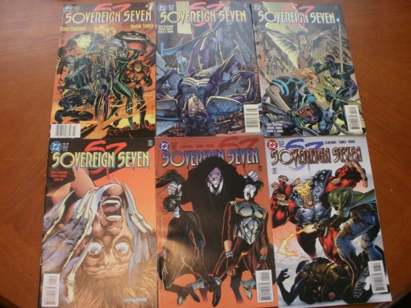 6 Near-Mint DC SOVEREIGN SEVEN (S7) #1 2 3 4 5 6 (1995) Claremont Turner Moore