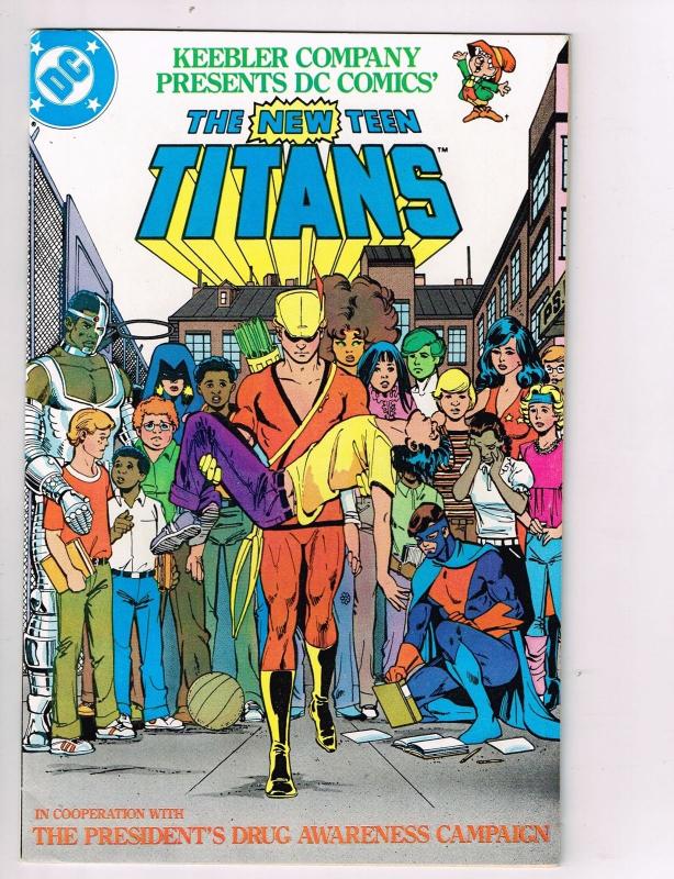 New Teen Titans (1980) Drug Awareness #3A DC Comic Book Cyborg Starfire HH2