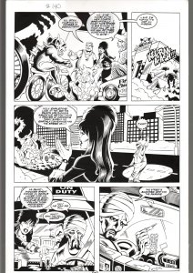 RONN SUTTON ELVIRA #140 ORIGINAL ART PAGE 13-CHRISTMAS STORY-QUEEN  'B' PROD FN