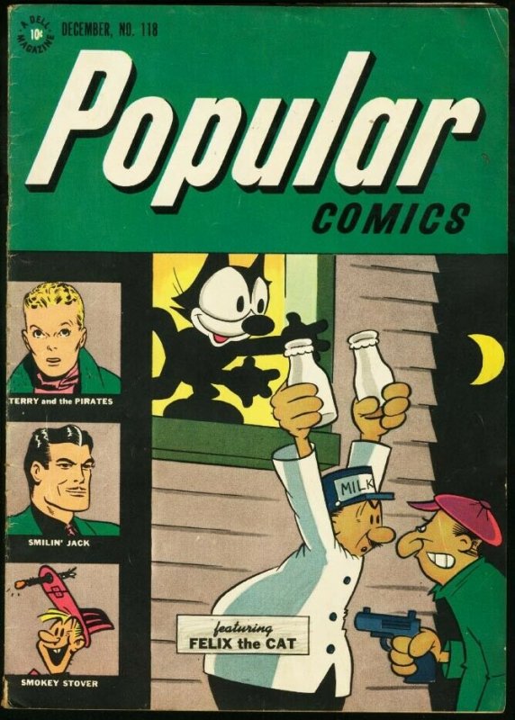 POPULAR COMICS #118-1945-FELIX THE CAT-TERRY & PIRATES VG
