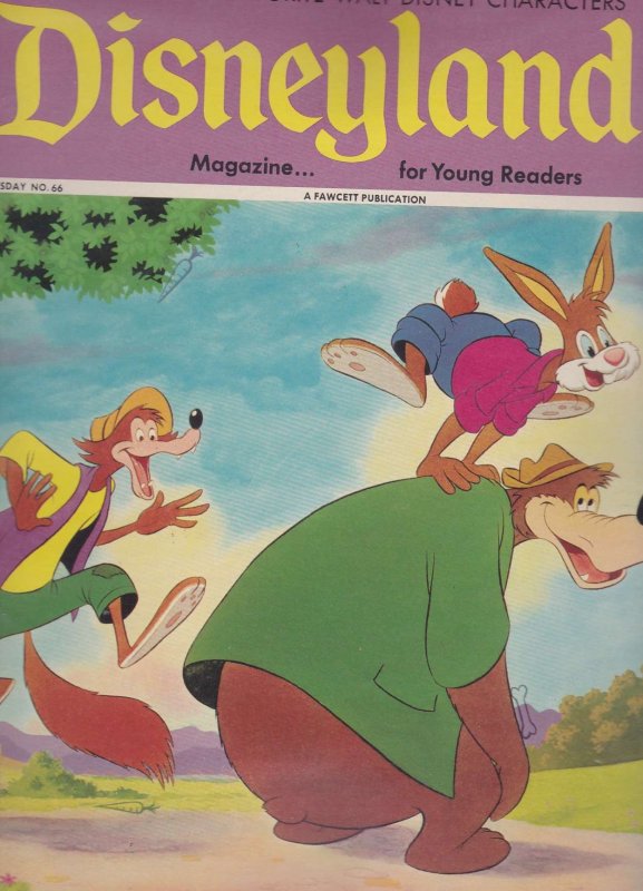 Disneyland Magazine (Fawcett) #66 FAIR ; Fawcett | low grade comic Brer Rabbit