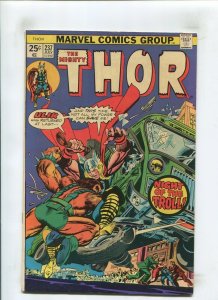 THOR #237 (FINE) *FISHERMAN* NIGHT OF THE TROLL 1975
