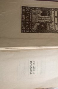 The age of innocence, Wharton, 1920, first ED,x- library