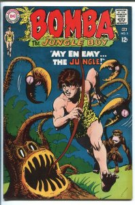 BOMBA THE JUNGLE BOY #3 1968-DC COMICS-HORROR COVER-vf