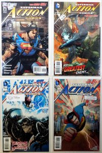 Action Comics Lot of 4 #2, 19, 26, 37 (2011) DC Comics Superman 1st Print
