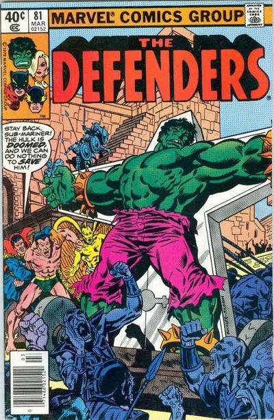 Defenders, The #81 (Newsstand) GD ; Marvel | low grade comic March 1980 Hulk Doc