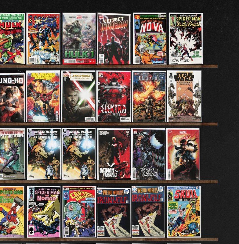 Huge Lot 150+ Comics with Marvel Team Up, Marvel Triple Action & More!