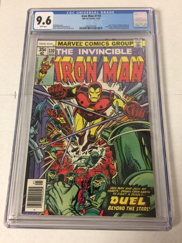 Iron Man 110 Cgc 9.6 White Pages