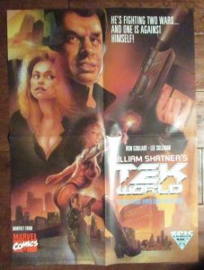 1992 Wiliam Shatner's TEK WORLD Promo Poster NM- 16x22 Epic Comics  