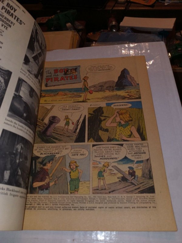 Boy and the Pirates Dell Movie Classic 1117 four color comics 1960 Silver Age