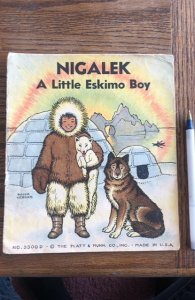 Nigalek-A little Eskimo boy, 1935, detached cover