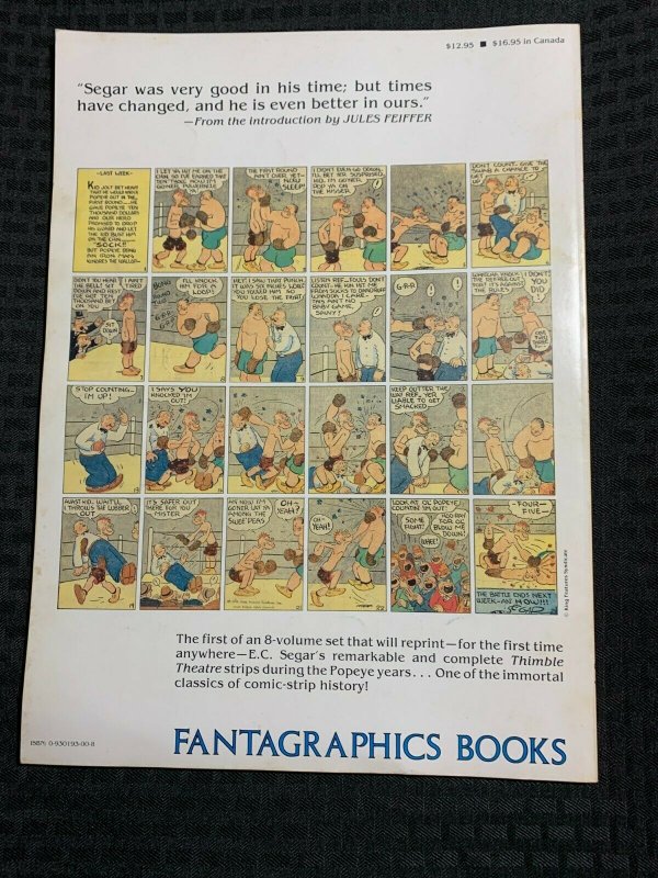 1984 The Complete E.C.Segar POPEYE v.1 Sundays SC FN- 5.5 1st Fantagraphics 