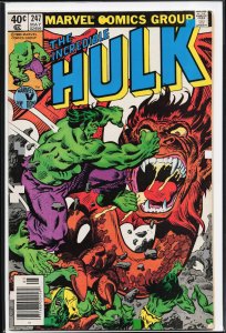 The Incredible Hulk #247 Newsstand Edition (1980) Hulk