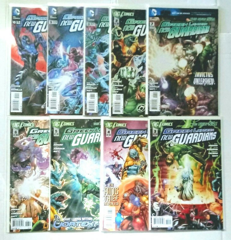 Green Lantern New Guardians Comic Book Lot of (9) High Grade Copies  CL70-01