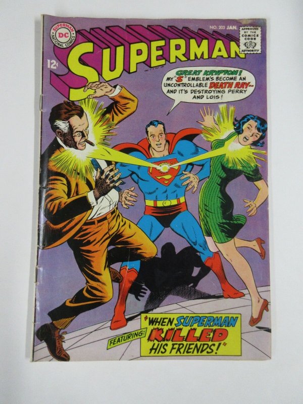 SUPERMAN (1939-1986) 203 G-VG Jan1968