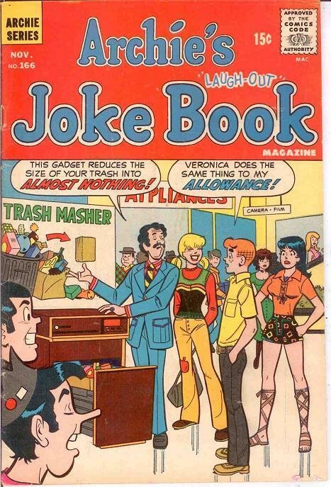 ARCHIES JOKE BOOK (1954-1982)166 F Nov. 1971 COMICS BOOK