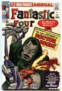 FANTASTIC FOUR ANNUAL #2 1964 MARVEL DR DOOM KIRBY ART-BLANK COVER VARIANT!