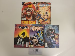 5 DC Comics #13 JLA New 52 + #16 Earth 2 + #26 500 Batman + #12 Injustice 7 TJ26