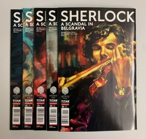 Sherlock A Scandal In Belgravia #1-5 Set (Titan 2019) Steven Moffat (9.2+)