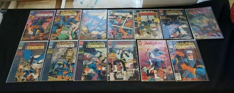 DEATHSTROKE, THE TERMINATOR 13PC (VF/NM) ISS #1-12, ANNUAL #2 BLOODLINES 1991-93