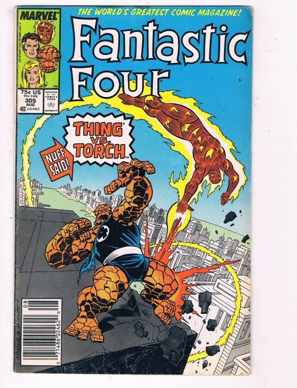 Fantastic Four #305 VG/FN Marvel Comic Book FF Thing Torch DE5