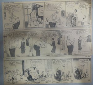 (305) Gasoline Alley Dailies by Frank King from 1929 Size: 4 x 12 inches