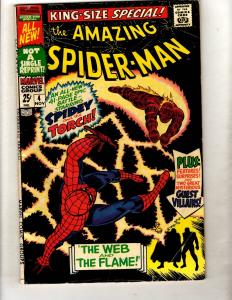 Amazing Spider-Man Special # 4 FN Marvel Comic Book Human Torch Dr. Doom FM2