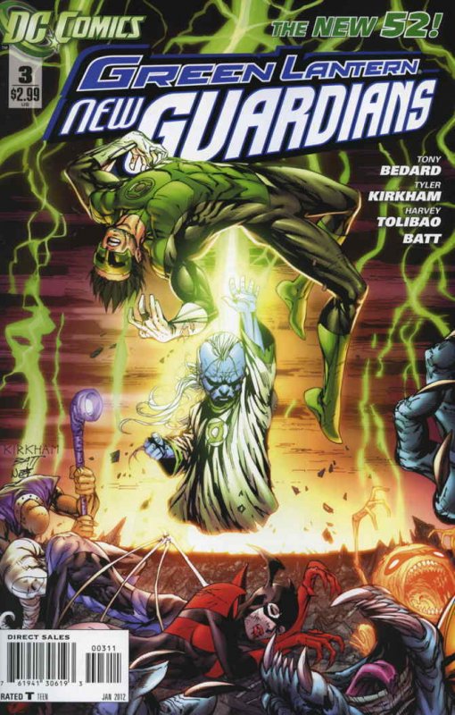 Green Lantern: New Guardians #3 VF/NM; DC | save on shipping - details inside