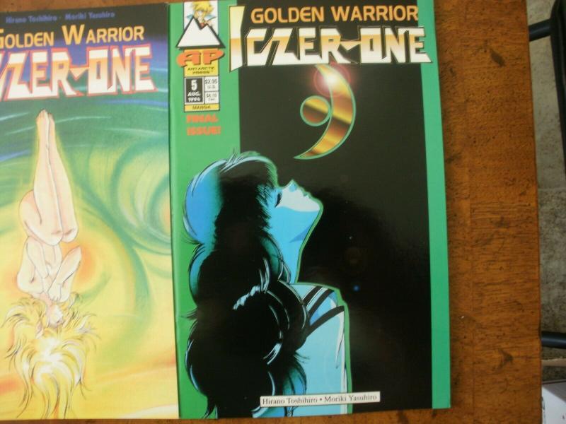 3 Antarctic Press AP Comic Book: GOLDEN WARRIOR LOZER ONE #3 #4 #5