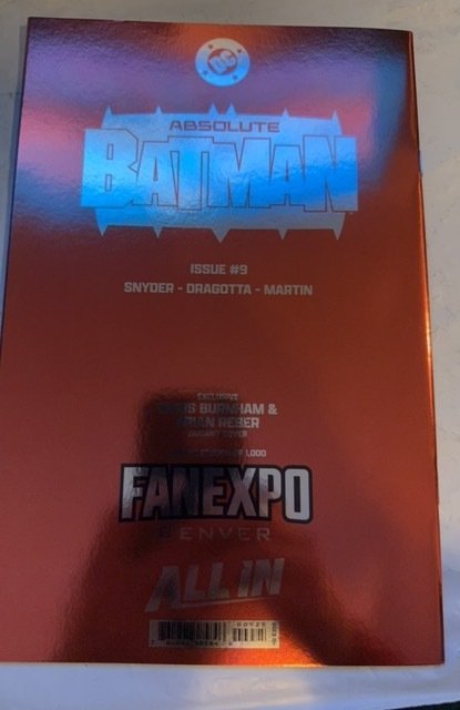 ABSOLUTE BATMAN #9 Exclusive Trade Foil Cover Variant by Chris Burnham