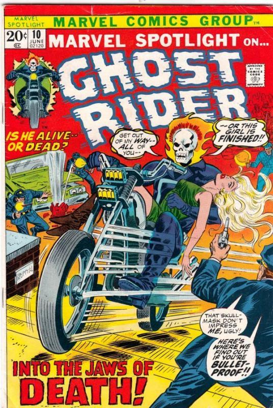 Marvel Spotlight 10 on Ghost Rider strict VF+ 8.5 High-Grade  Tons Of Werewolf i