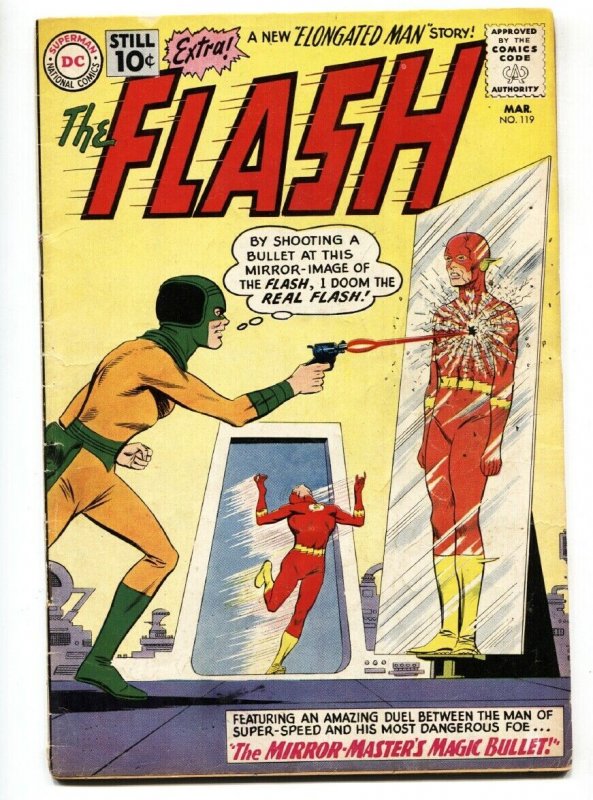 FLASH #119 1961-DC COMICS-MAGIC BULLET-ELONGATED MAN G/VG