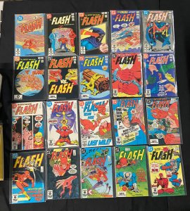 THE FLASH 1ST AND 2ND SERIES INCLUDES #1 (87), 54 COMICS MOST FN-VF