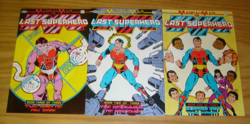 Magna-Man: the Last Superhero #1-3 VF/NM complete series comics interview set