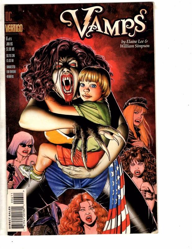 Vamps Complete DC Vertigo Comics Limited Series # 1 2 3 4 5 6 1994 Vampire J210