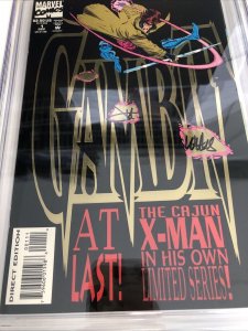 Gambit (1993) # 1 (CGC 9.8 SS) Signed Lee Weeks * Marvel Comics * Howard Mackie
