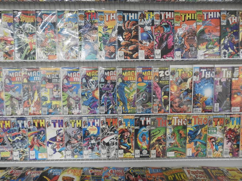 Huge Lot 140+ Comics W/ Thor, Fantastic Four, Machine Man+ Avg VF- Condition!