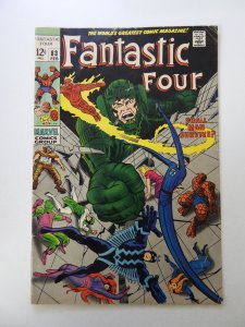 Fantastic Four #83 (1969) VG- condition ink back cover