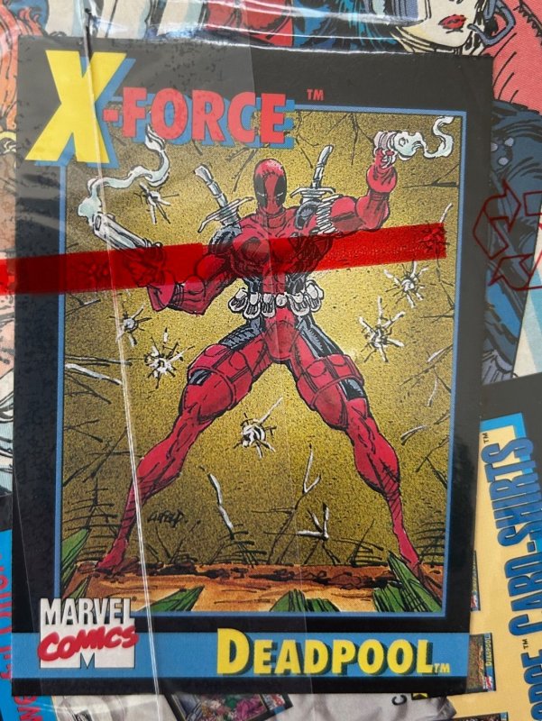 X-Force #1 (1991) still sealed Deadpool card!