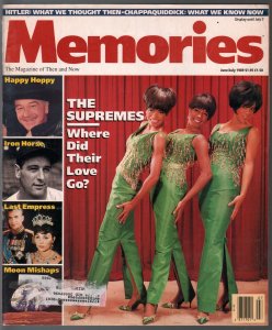 Memories  6/1989-Supremes-Hopalong Cassidy-Lou Gehrig-Ted Kennedy-FN