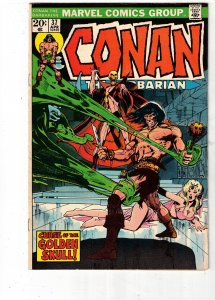Conan the Barbarian #37 1974 NM- PRICE DROP $50 Adams! Curse Golden Skull Covell