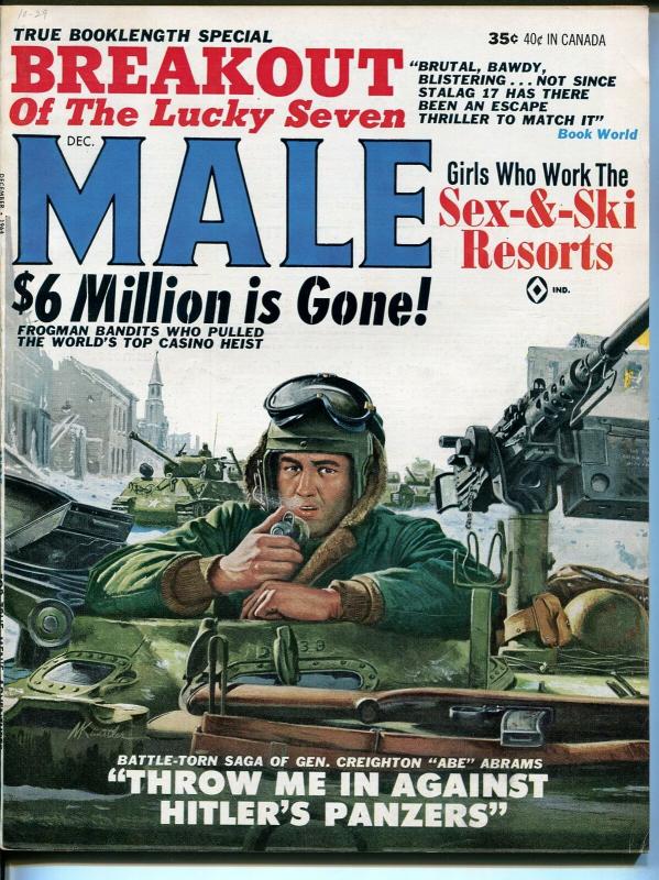 Male 12/1964-Atlas-pulp-Linda Veras cheesecake-Kunstler-Cohen-Minney-VG/FN