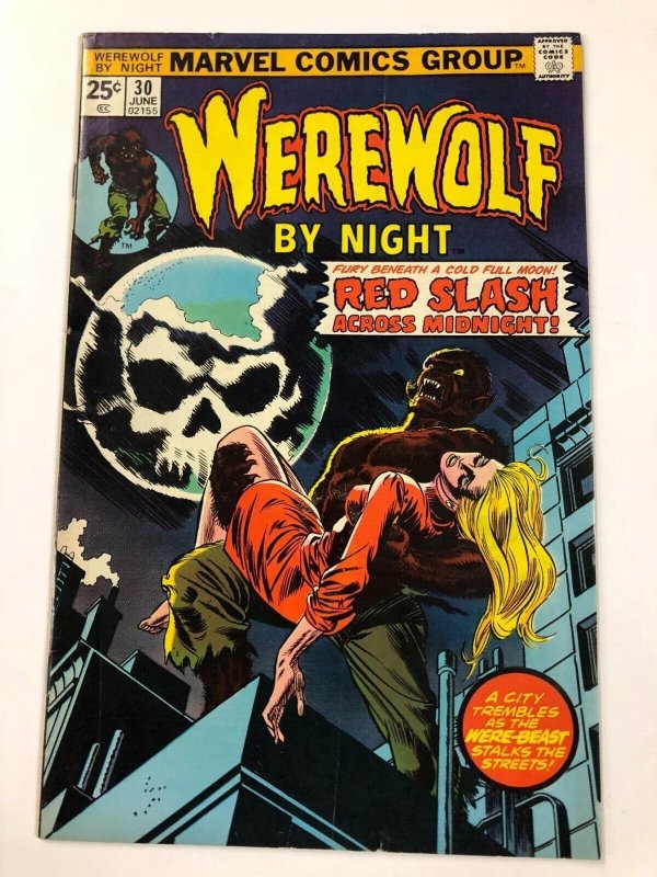 WEREWOLF BY NIGHT 30 (June 1975) 30 FINE Marvel horror classic