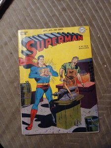 Superman #48 DC Comics 1st Time Travel 1947 Lex Luther Appearance Golden Age