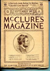 McClures  Magazine 9/1896-pulp forerunner-Abe Lincoln-uniqueads-FN