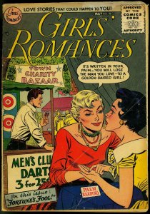 GIRLS' ROMANCES #38 1956-DC COMICS-FORTUNE TELLER-RARE G