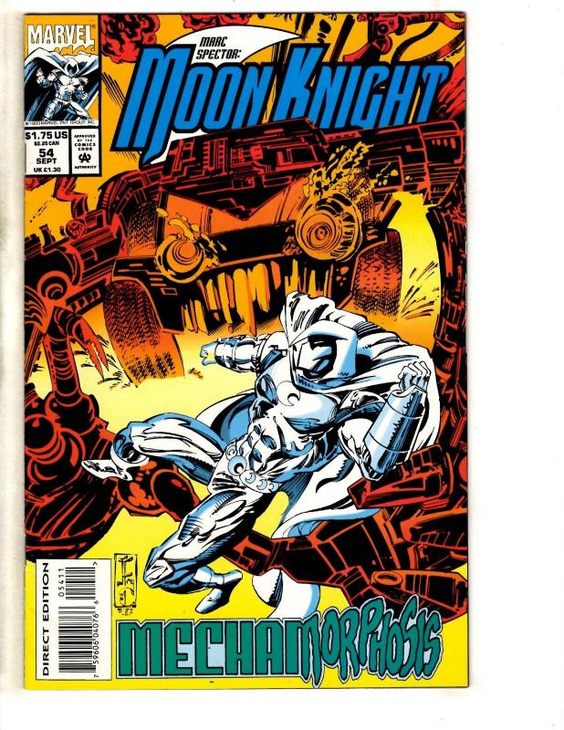 Lot Of 5 Moon Knight Marvel Comic Books # 51 52 53 54 + Special Edition CR41