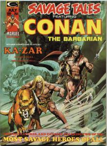Savage Tales #5 NM- 9.2  Conan, Ka-zar - Starlin art,  ad for Savage Sword #1